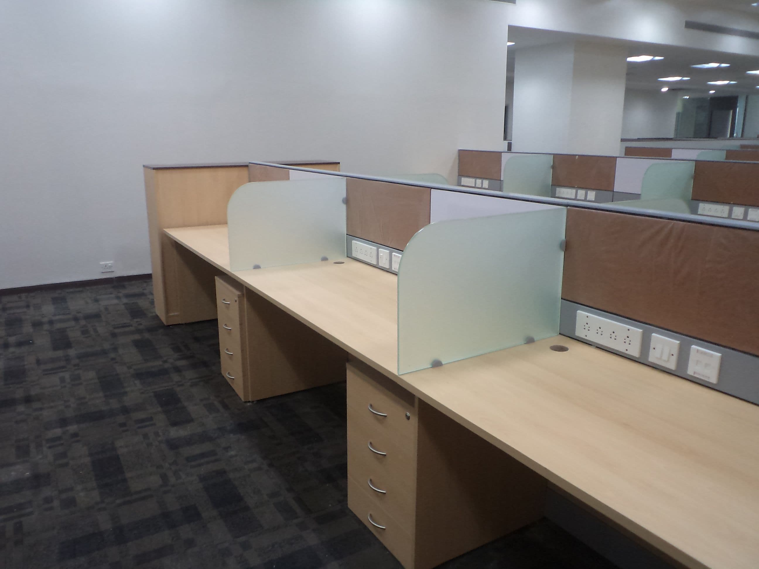 Precision modular office furniture manufacturing details